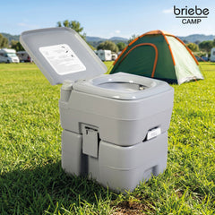 WC briebe Camp Compact Plus Inodoro Portátil Químico Adultos Potty 20L Camping Camper