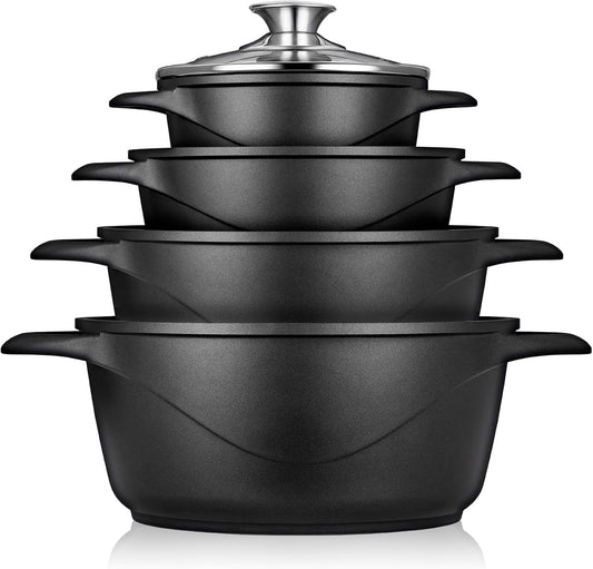 Batería Cocina Granitec Inducción 8 Piezas MGK12