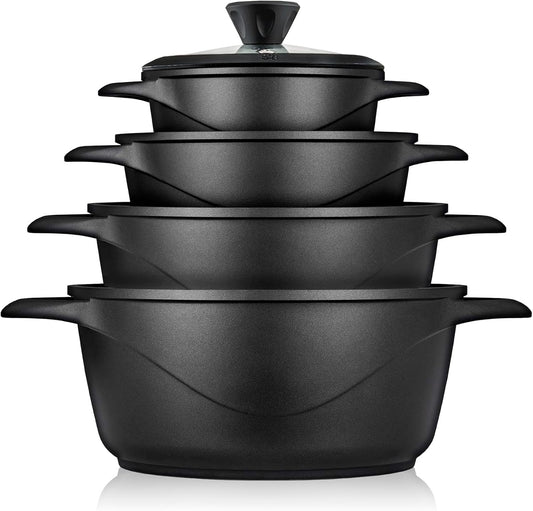 Batería Cocina Granitec Inducción 8 Piezas MGK12S