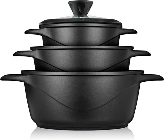 Batería Cocina Granitec Inducción 6 Piezas MGK18S