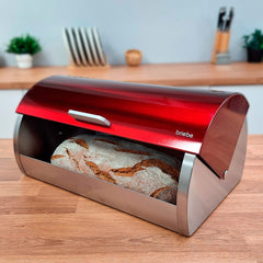 Set Metallic Panera + 3 Botes Rojo/Inox