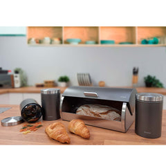 Set Metallic Panera + 3 Botes Antracita/Inox