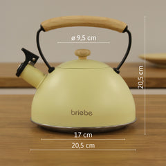 Tetera Retro 2.5L Pastel Amarillo