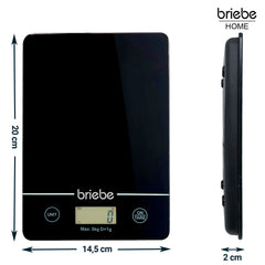 Báscula de Cocina Digital KW1163 Negro