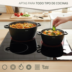 Cazuela alta Black Titanium Ø 28