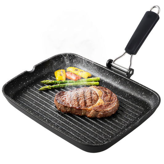 Grill Asador Ondulado Black Titanium 34x24cm