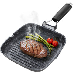 Grill Asador Ondulado Black Titanium 28x28cm