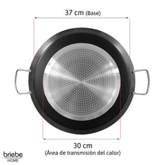 Paellera Inducción Zafrán 46cm 11-12 raciones