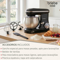 Batidora Amasadora 1800W KM1164 Negro