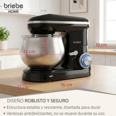 Batidora Amasadora 1800W KM1164 Negro