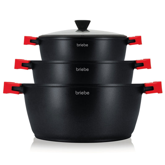 Batería Cocina Black Titanium Ø 16-20-24 cm