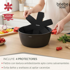 Batería Cocina Black Titanium Ø 16-20-24-28B cm