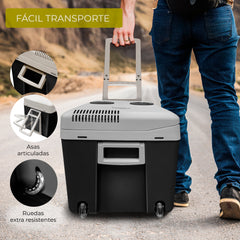 Nevera briebe Camp Portátil Eléctrica de Viaje Camping 40L Negra