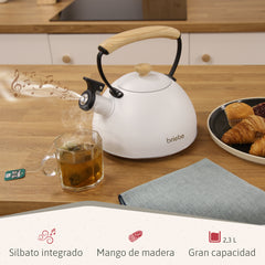 Set Nordic Tostador 2 rebanadas + Tetera Blanco