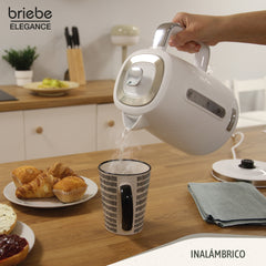 Set Tostador + Hervidor + Cafetera Elegance Blanco
