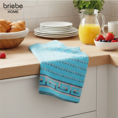 Set de 6 Paños de Cocina briebe Home 100% Algodón Rizo 50X50cm, Alta Absorción y Suavidad