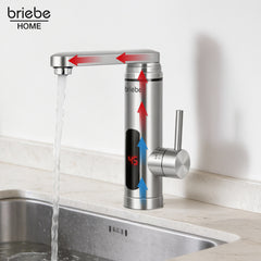 Grifo Eléctrico Instantáneo de Mesa para Cocina / Baño Agua Caliente al Instante Indicador Temperatura Acero Inox Bajo Consumo