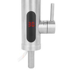 Grifo Eléctrico Instantáneo de Mesa para Cocina / Baño Agua Caliente al Instante Indicador Temperatura Acero Inox Bajo Consumo