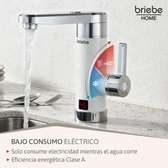 Grifo Eléctrico Instantáneo de Mesa para Cocina / Baño Agua Caliente al Instante Indicador Temperatura Bajo Consumo