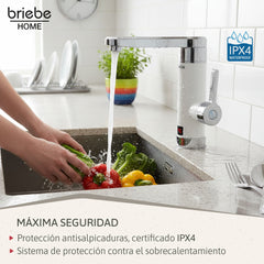 Grifo Eléctrico Instantáneo de Mesa para Cocina / Baño Agua Caliente al Instante Indicador Temperatura Bajo Consumo