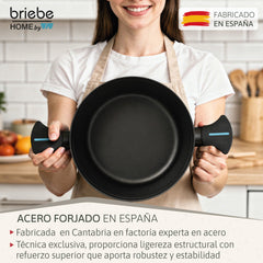 Cacerola MARE Baja Inducción Acero Forjado Ø 28 cm Fabricada en España