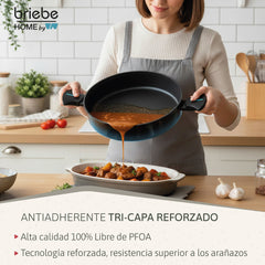 Cacerola MARE Baja Inducción Acero Forjado Ø 28 cm Fabricada en España