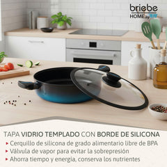 Cacerola MARE Baja Inducción Acero Forjado Ø 28 cm Fabricada en España
