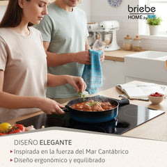 Cacerola MARE Baja Inducción Acero Forjado Ø 28 cm Fabricada en España