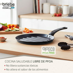 Grill Asador Rayas MARE Inducción Acero Forjado Ø 28 cm Fabricado en España