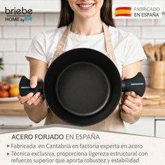 Cacerola MARE Inducción Acero Forjado Ø 24 cm Fabricada en España