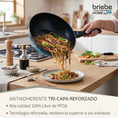 Wok MARE Inducción Acero Forjado Ø 26 cm Fabricado en España