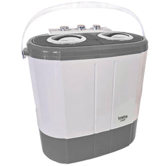 Mini Lavadora briebe Camp Portátil Camping con Centrifugado 3Kg Blanco/Gris