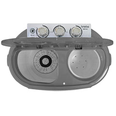 Mini Lavadora briebe Camp Portátil Camping con Centrifugado 3Kg Blanco/Gris
