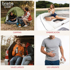WC briebe Camp Comfort Plus Inodoro Portátil Químico con Ruedas Adultos Potty 22L Camping Camper Blanco
