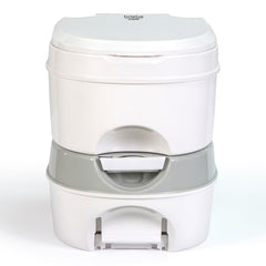 WC briebe Camp Comfort Plus Inodoro Portátil Químico con Ruedas Adultos Potty 22L Camping Camper Blanco