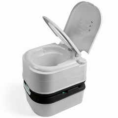 WC briebe Camp Comfort Inodoro Portátil Químico Adultos Potty 24L Camping Camper Gris