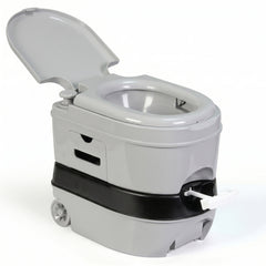 WC briebe Camp Comfort Plus Inodoro Portátil Químico con Ruedas Adultos Potty 24L Camping Camper Gris