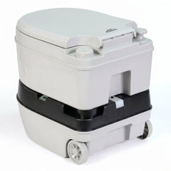 WC briebe Camp Comfort Plus Inodoro Portátil Químico con Ruedas Adultos Potty 22L Camping Camper Gris