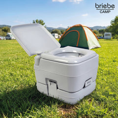 WC briebe Camp Compact Go Inodoro Portátil Químico Adultos Potty 10L Camping Camper