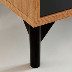 Aparador Fokus 83x112x33 cm Roble Gold /Gris