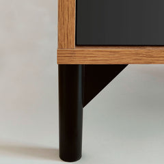 Aparador Fokus 83x112x33 cm Roble Gold /Gris