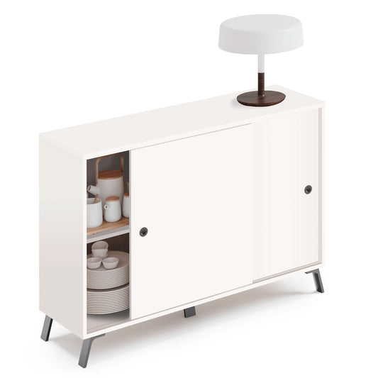 Aparador Lys 87x120x40 cm Blanco 2 Puertas