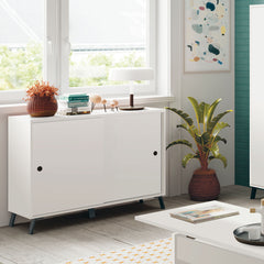 Aparador Lys 87x120x40 cm Blanco 2 Puertas