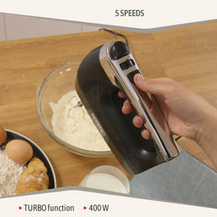 Set Batidora de Mano+Batidora de Varilla Elegance Negro