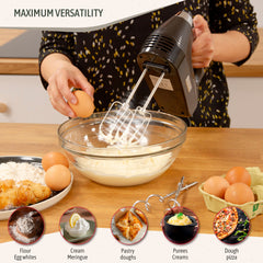 Set Batidora de Mano+Batidora de Varilla Elegance Negro