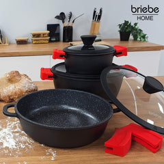 Batería Cocina Black Titanium Ø 16-20-24-28B cm