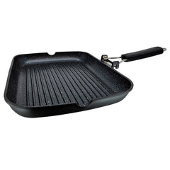 Grill Asador Ondulado Black Titanium 34x24cm