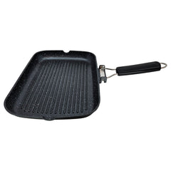 Grill Asador Ondulado Black Titanium 34x24cm