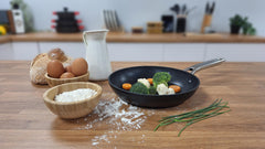 Juego de 3 Sartenes Antiadherentes Inducción Black Titanium Ø 20-24-28 cm