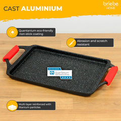 Bandeja Asadora Black Titanium 43x25cm